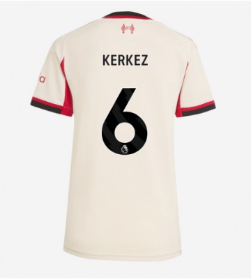 Liverpool Milos Kerkez #6 Replik Auswärtstrikot Damen 2025-26 Kurzarm
